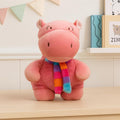 Écharpe Corail Hippopotame Peluche Doux Jouet 25 cm