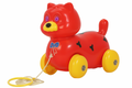 Jouet à Tirer en Plastique Rouge pour Chien