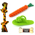 Jouets à mâcher en corde et os pour chien