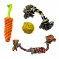 Pack de 4 Jouets en Corde à Mâcher pour Chiots