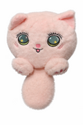 Adorable jouet en peluche chaton à yeux en étoile pastel rose