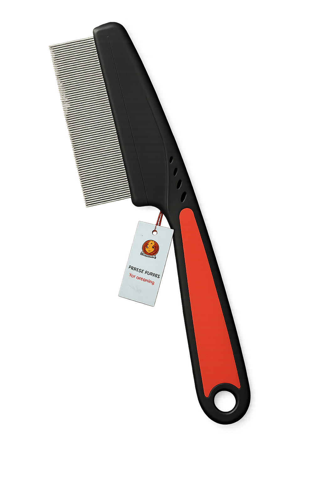 Peigne Anti-Puces pour Chiens, Chats, Lapins & Oiseaux – Grand en Acier Inoxydable