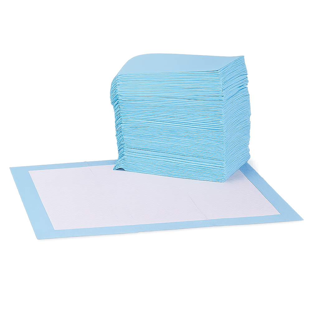 Tapis de propreté pour l'apprentissage | 56 x 56 cm | Pack de 100 | Imperméable
