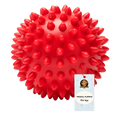 Balle à picots en caoutchouc naturel pour chiens – 7 cm