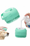 Brosse de bain et de massage en silicone pour animaux