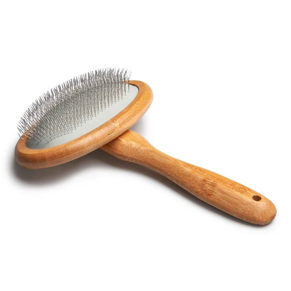 Brosse Slicker en Bambou pour Chiens & Chats