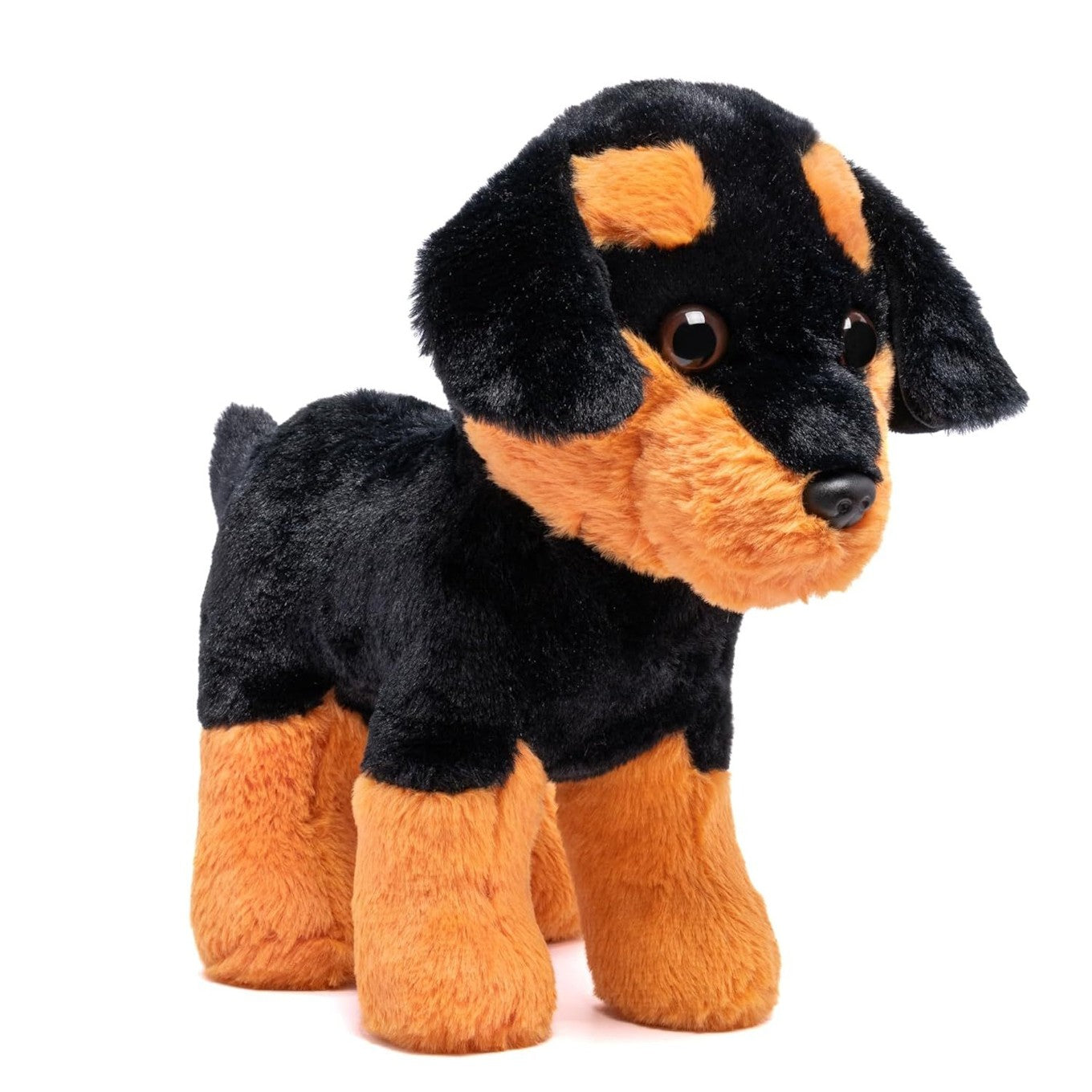 Chien Rottweiler Noir Peluche Jouet – 30 cm