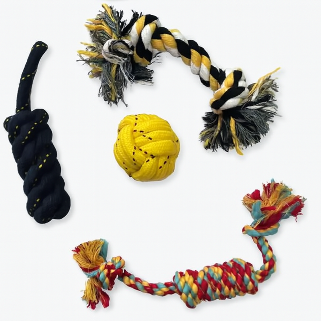 Pack de 4 Jouets à mâcher pour Chiots et Chiens