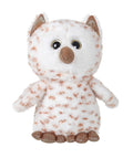 Hibou en Peluche avec Paillettes Blanches – 25cm