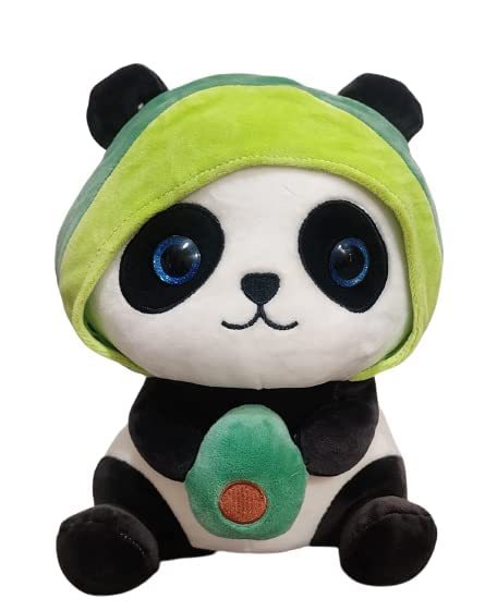 Avocado Panda Jouet doux 30 cm - Animal en peluche mignon pour enfants - Adorable