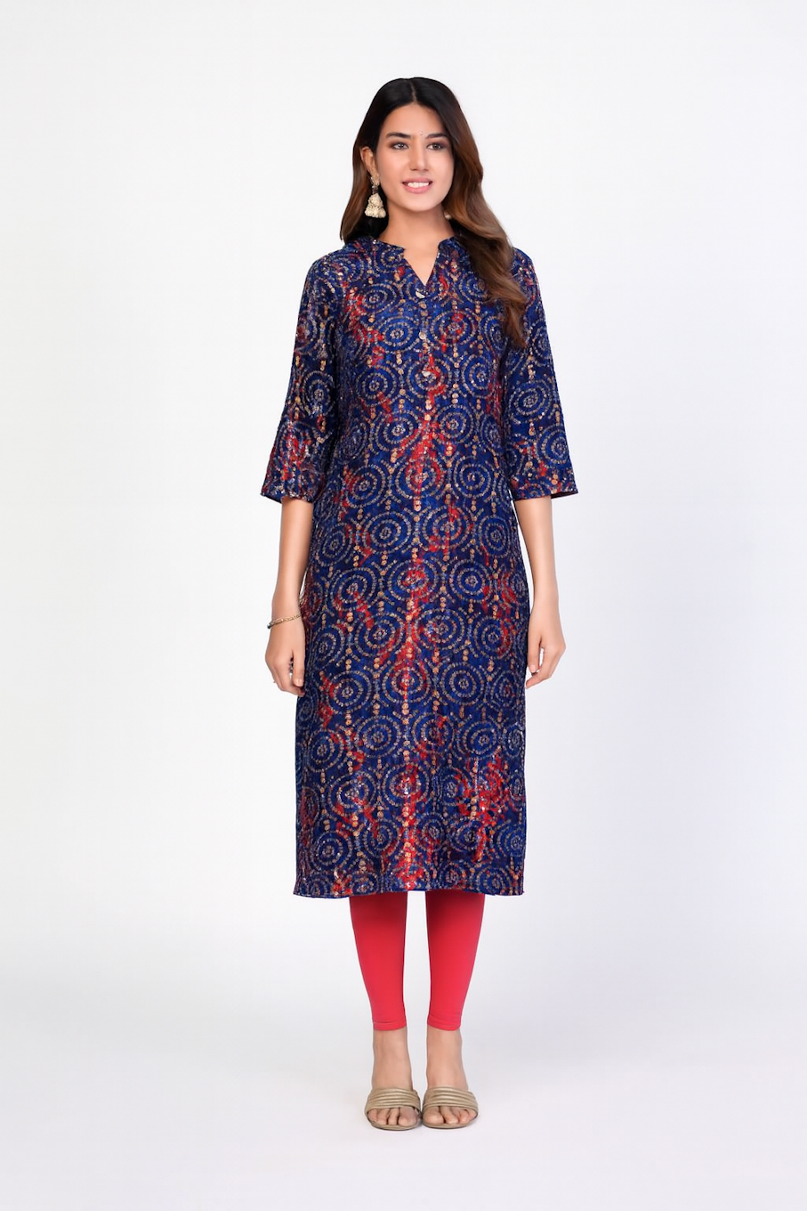 Ensemble Kurti Imprimé pour Femmes Vêtements Ethniques