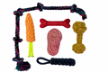 Pack de 6 jouets en corde à mâcher pour chiens destructeurs