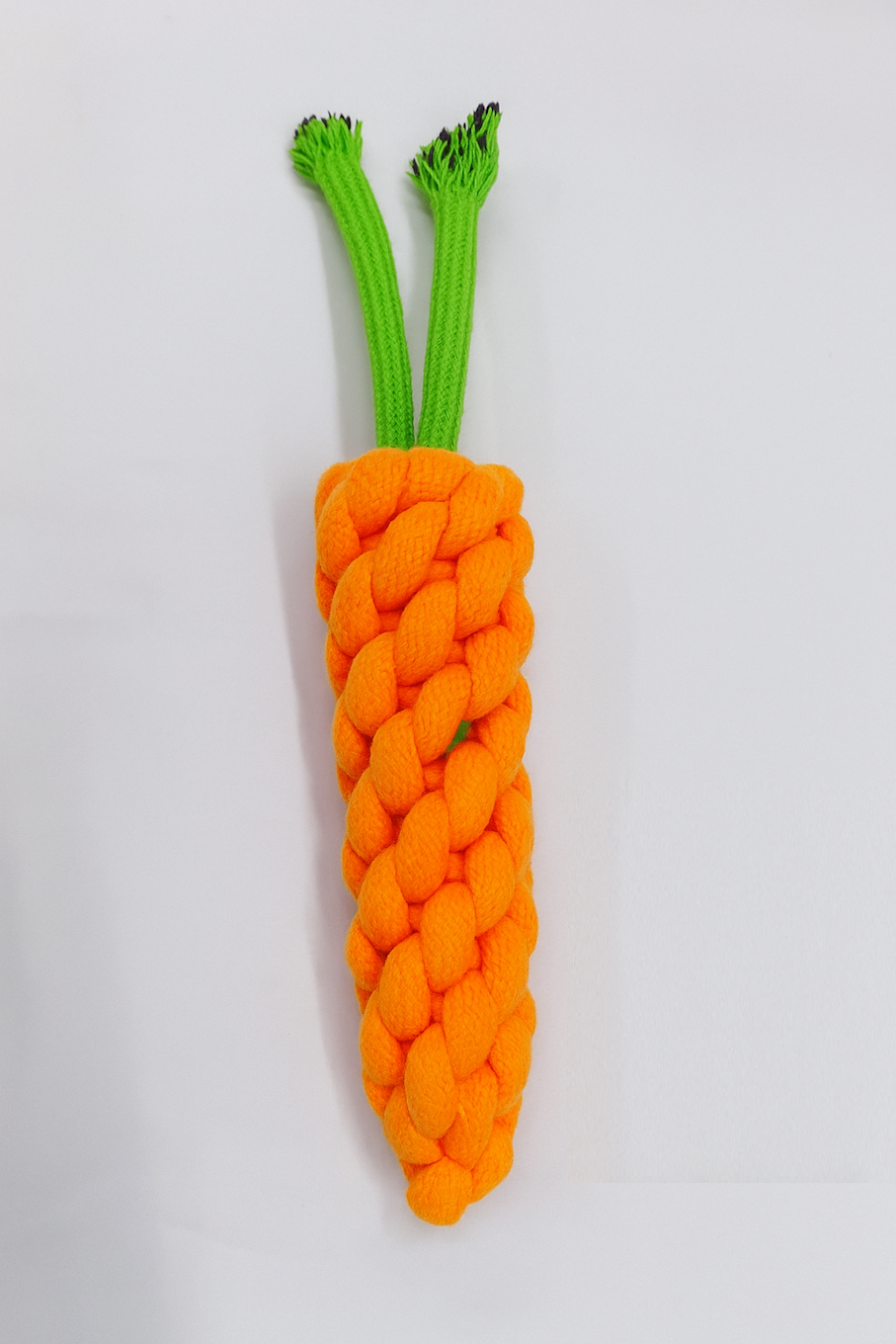 Jouet à Mâcher en Corde en Forme de Carotte - Orange & Vert