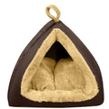 Lit Animal Résistant Maison pour Chiens & Chats – L Marron