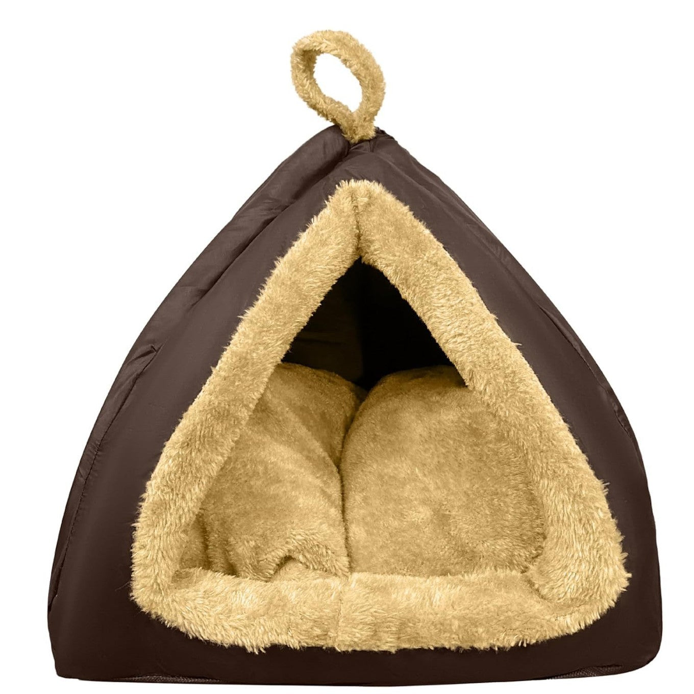 Lit Animal Résistant Maison pour Chiens & Chats – L Marron