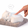 Interactif Meowing Peluche Chat on Cushion Jouet
