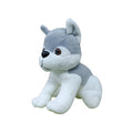 Jouet en peluche Husky super doux 17 cm gris