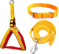 Harnais de Corps Chien Rembourré, Laisse avec Poignée pour Promenade (Pack de 3) Taille