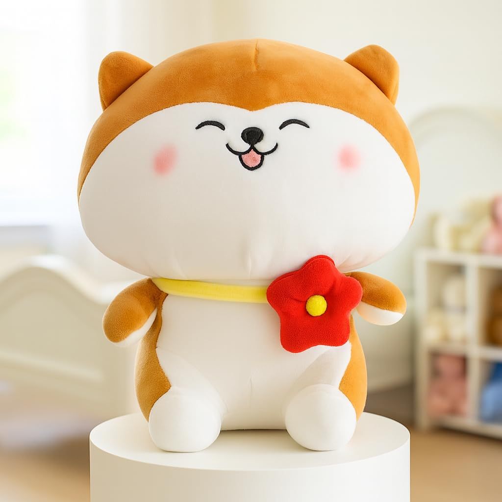 Jouet en Peluche Doux Chat Fleur