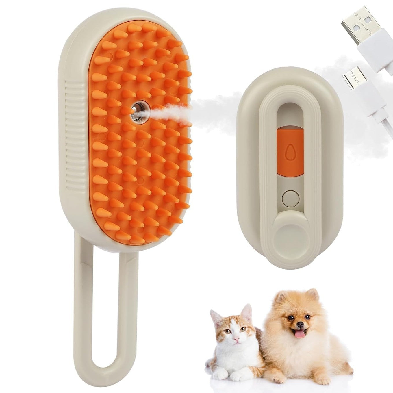 4 in 1 Animal Steam Mist Toilettage Brosse Electric