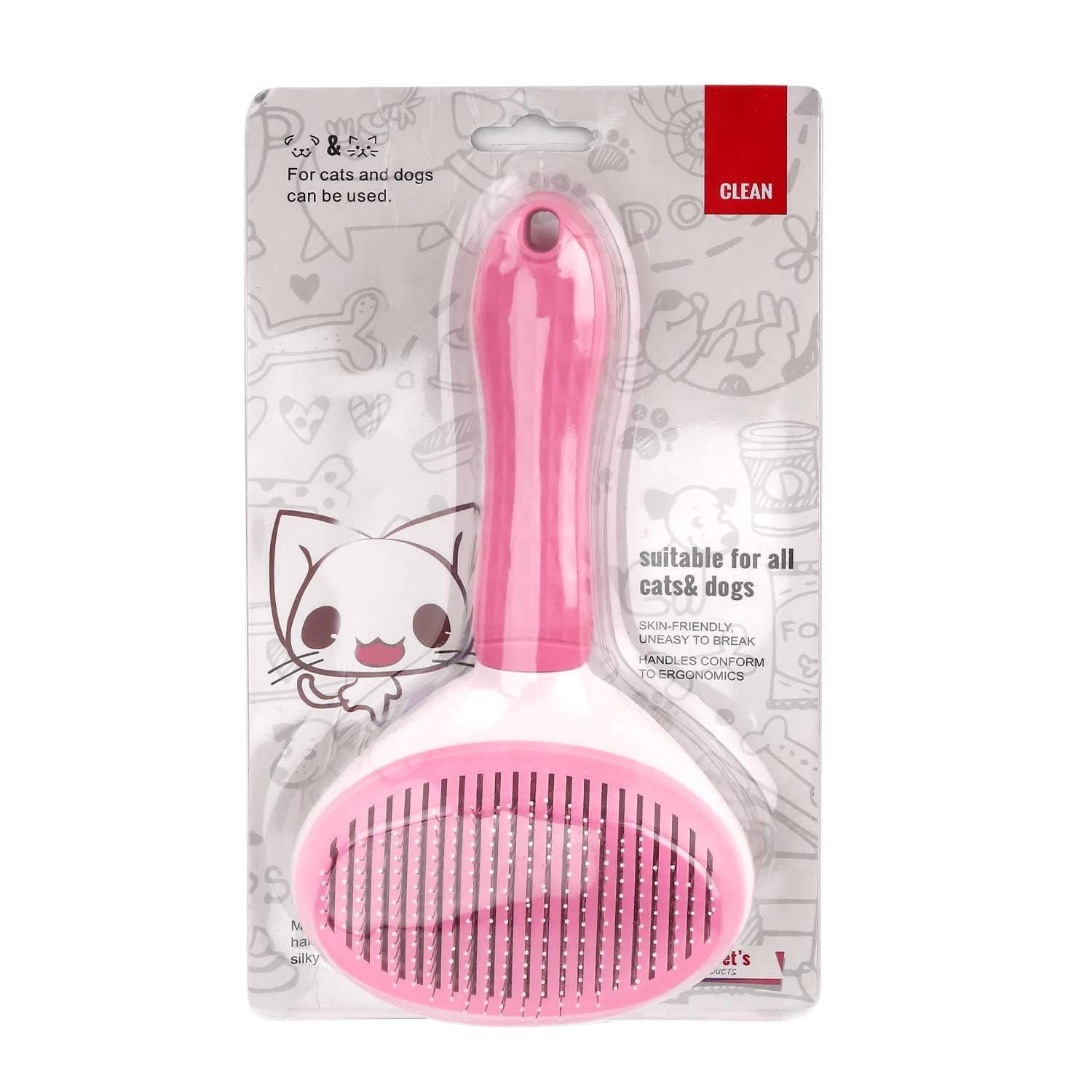 Brosse de Toilettage Auto-Nettoyante pour Animaux