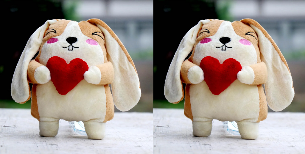 Hamster avec Cœur Peluche Doux Jouets pour enfants Paquet de 2