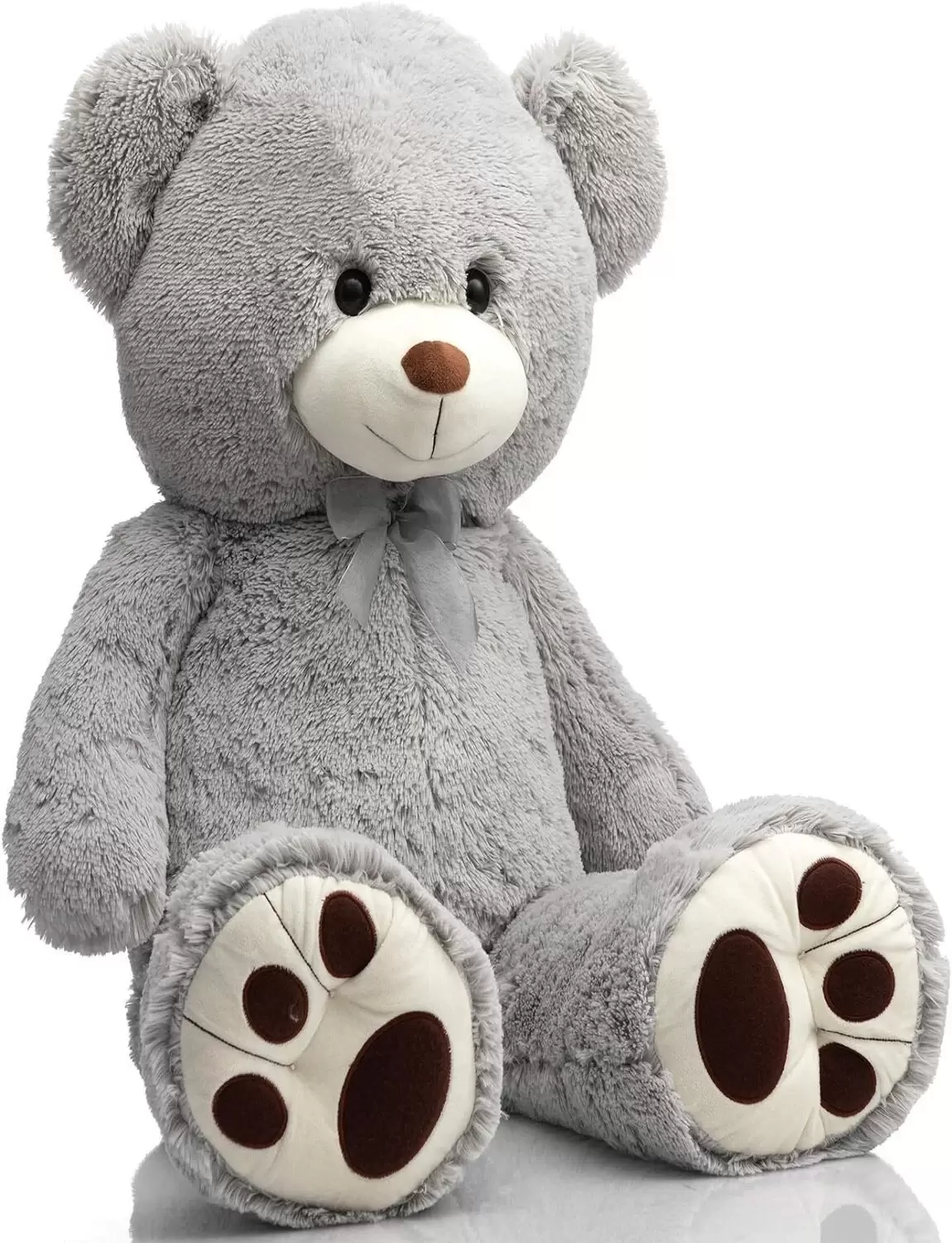 5 Feet Teddy bear stuffed animal Doux Jouet gift Grey