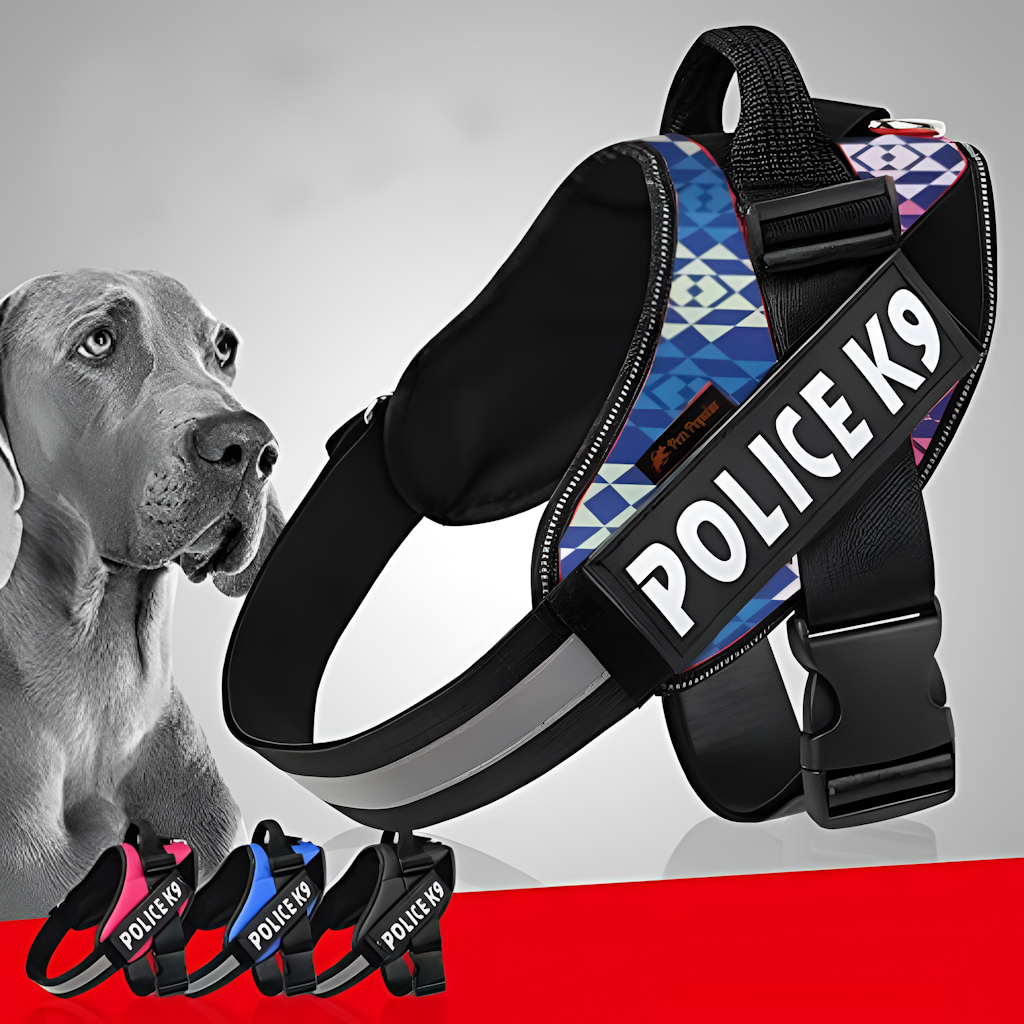 Harnais Ajustable Anti-Traction pour Chien K9