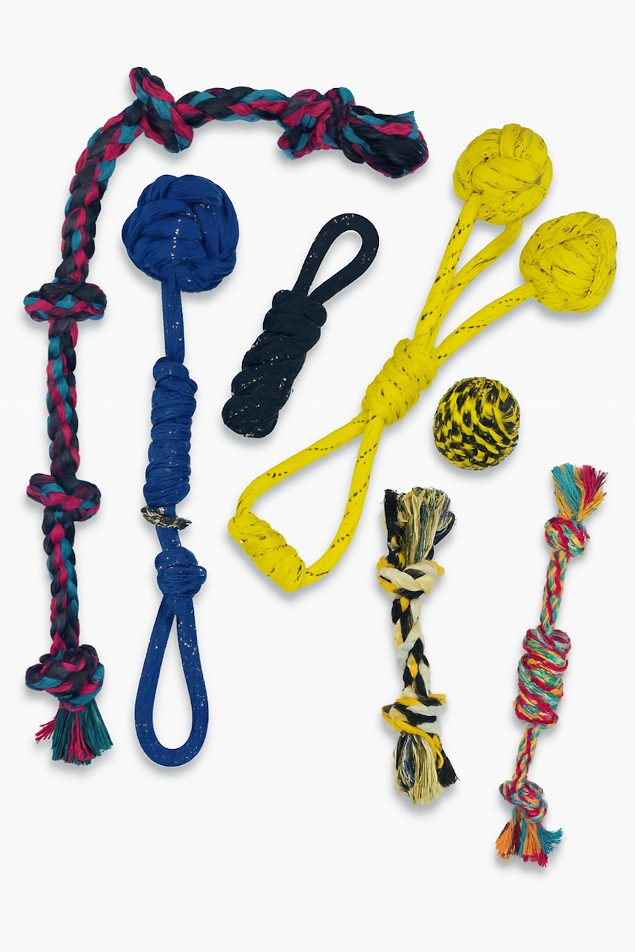 7in1 Ensemble de Jouets Corde et à Mâcher pour Chiens Petits et Moyens