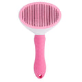 Brosse autonettoyante pour enlever les poils - Rose