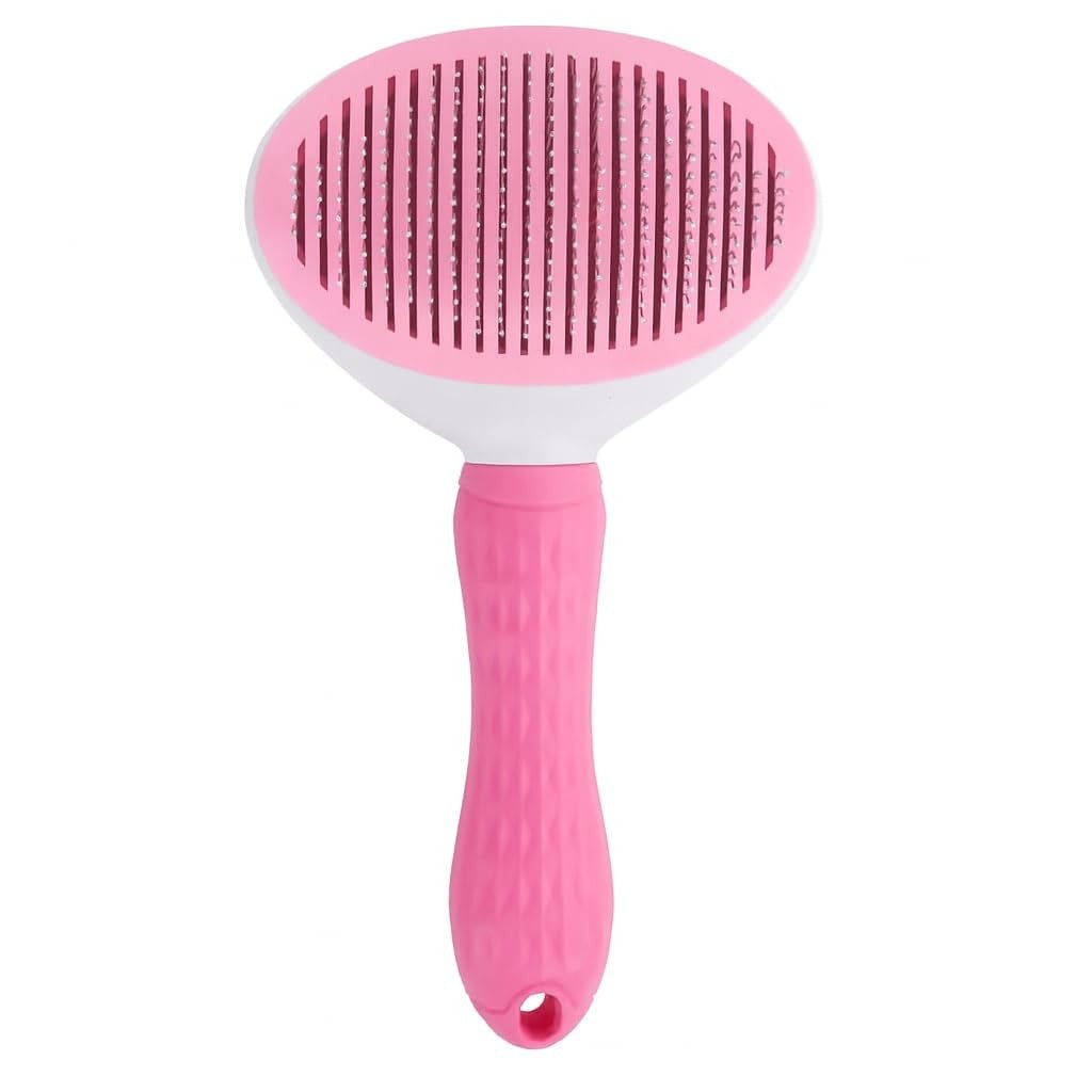 Brosse autonettoyante pour enlever les poils - Rose
