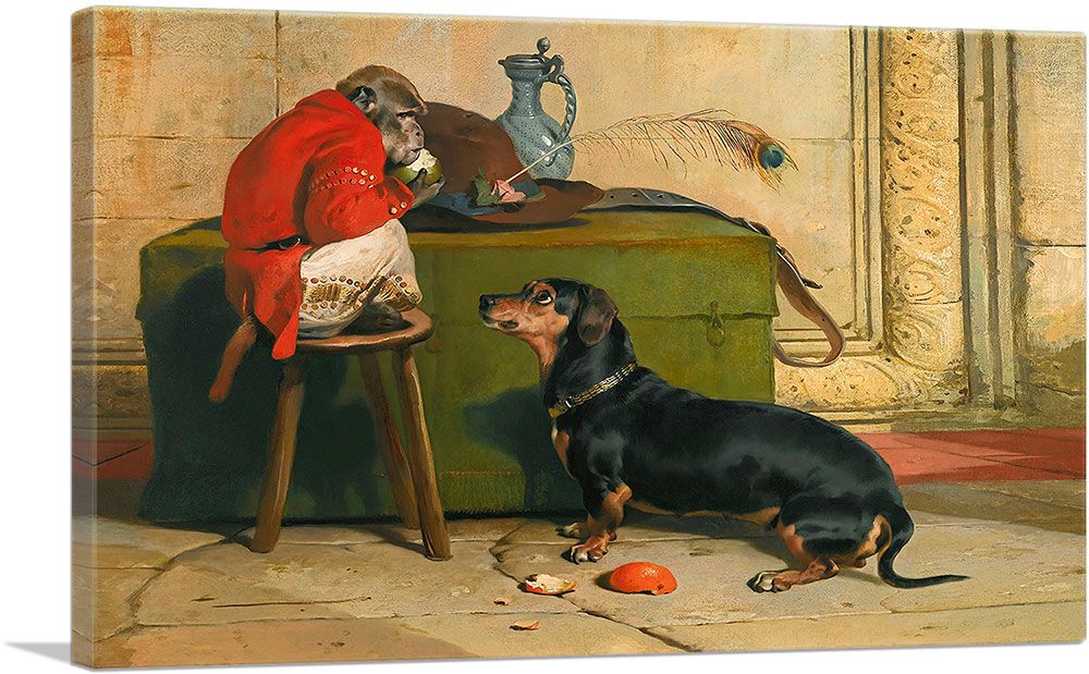 Ziva - Chien Blaireau Art sur Toile