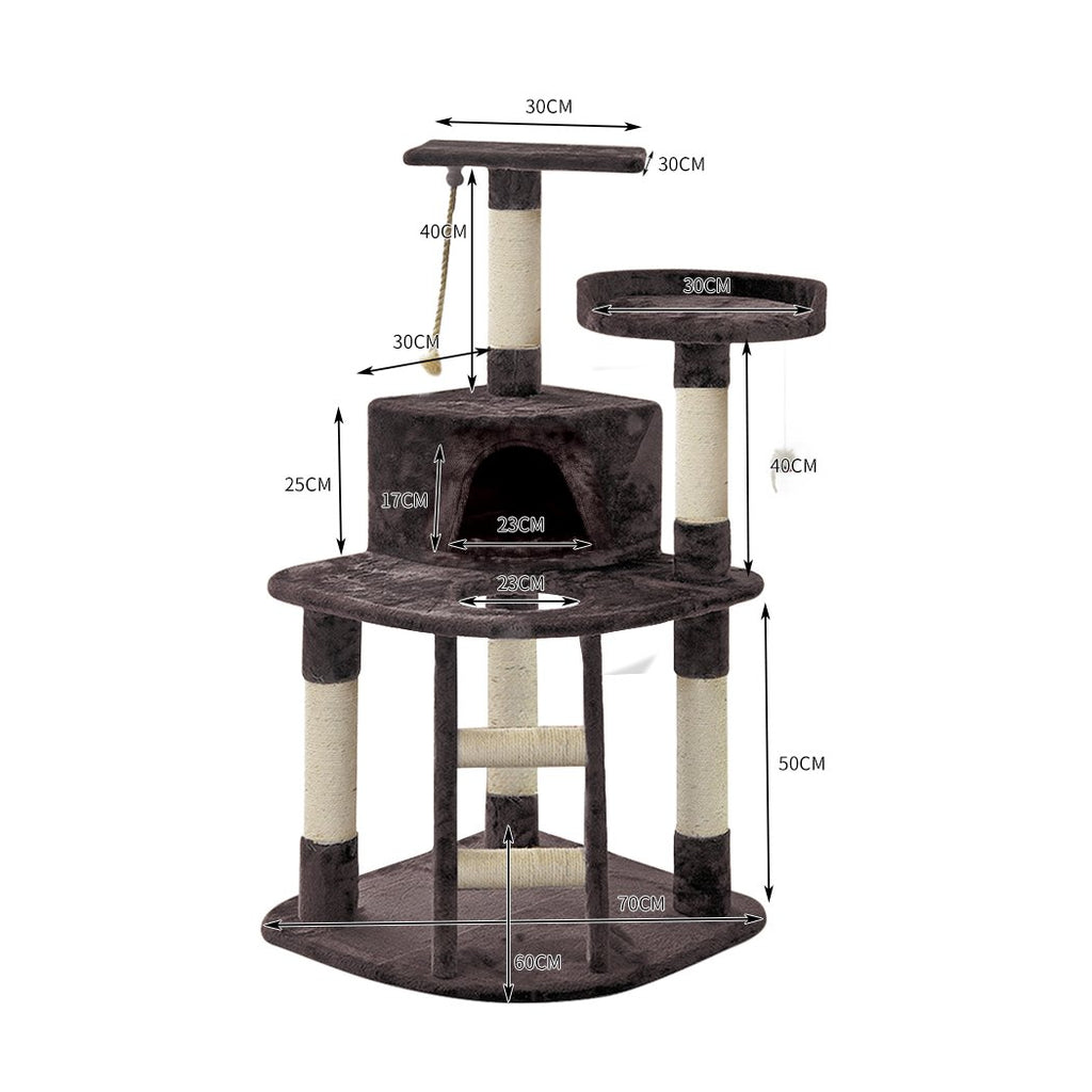 Arbre à chat PaWz avec griffoir, poteau, gymnase et condo