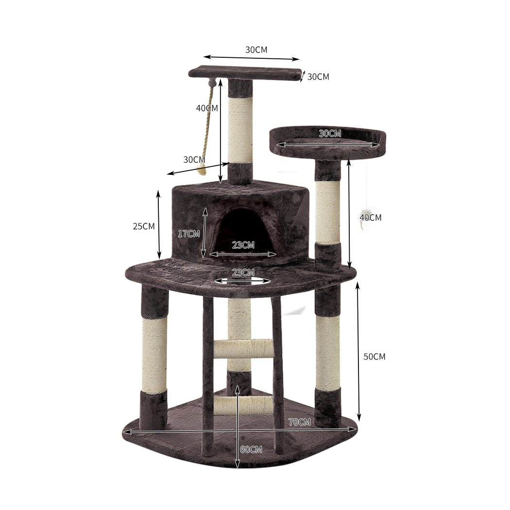 Arbre à chat PaWz avec griffoir, poteau, gymnase et condo