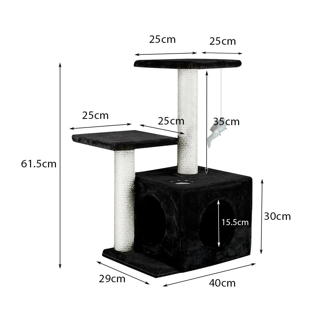 Arbre à gratter pour chat PaWz 0,6 m - Gym maison condo meuble grattage