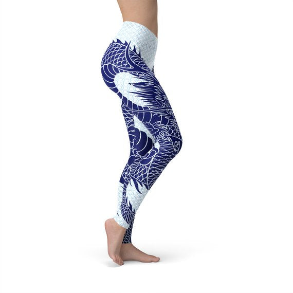 Leggings Japonais Dragon pour Femmes