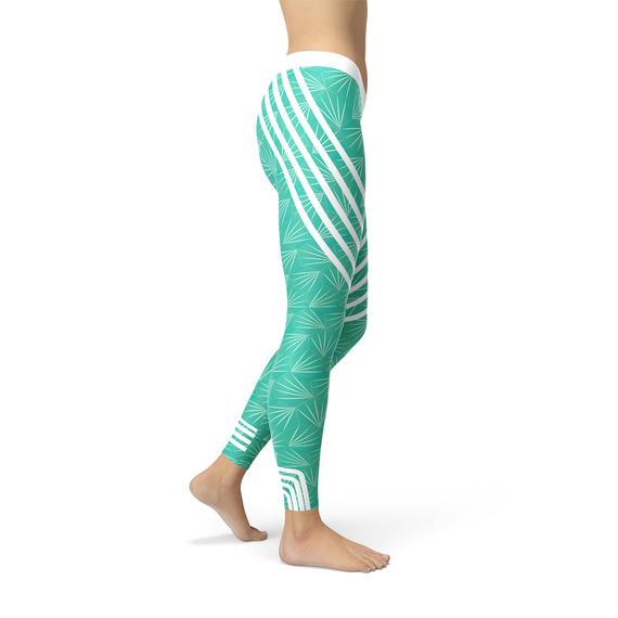 Leggings de sport turquoise