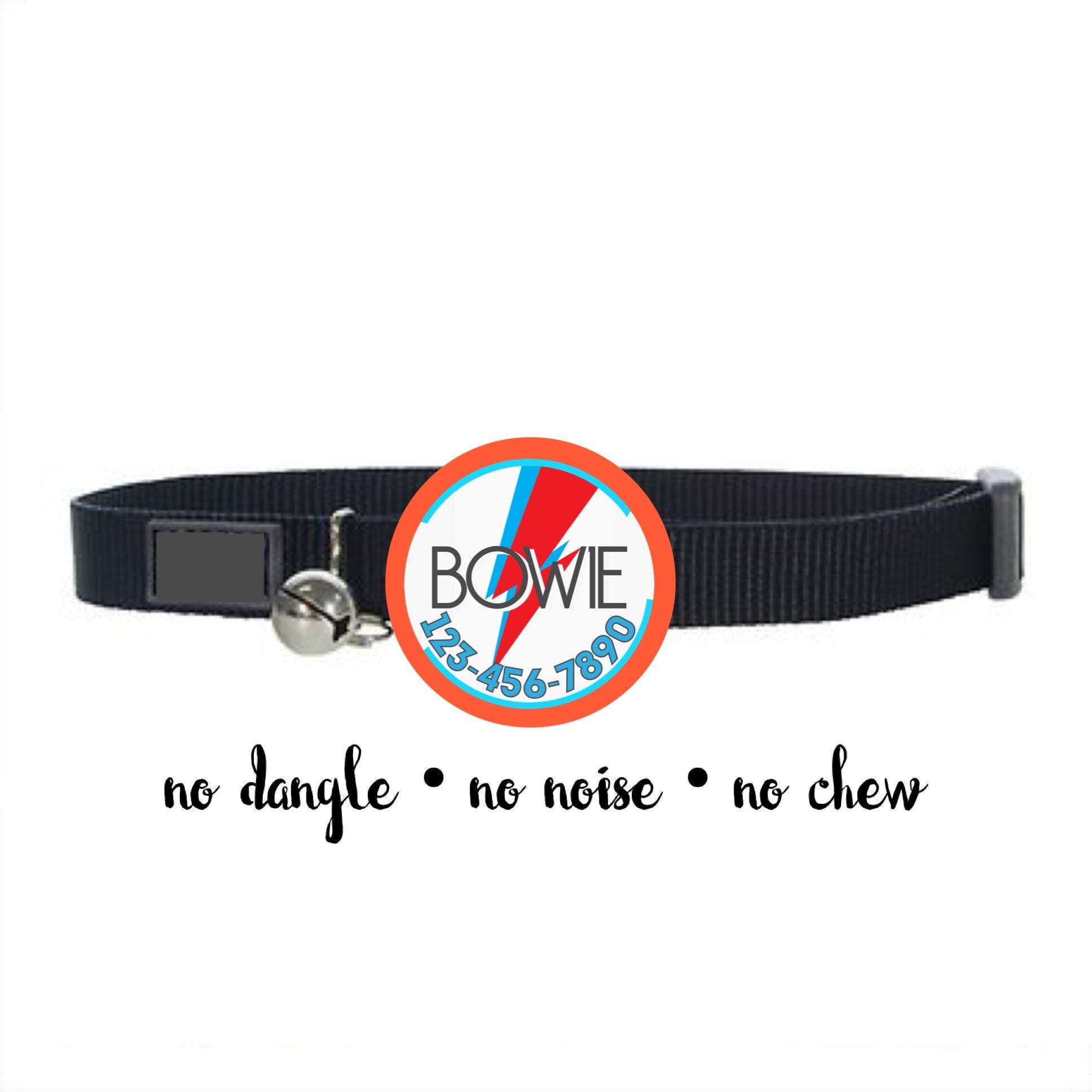 Porte-nom Bowie Ziggy Stardust - Silencieux, Écologique, Sans Anneau