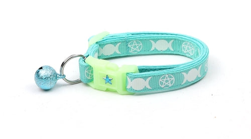 Collier Aqua pour Chat avec Familiers de Sorcière