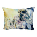 Coussin Bulldog Aquarelle