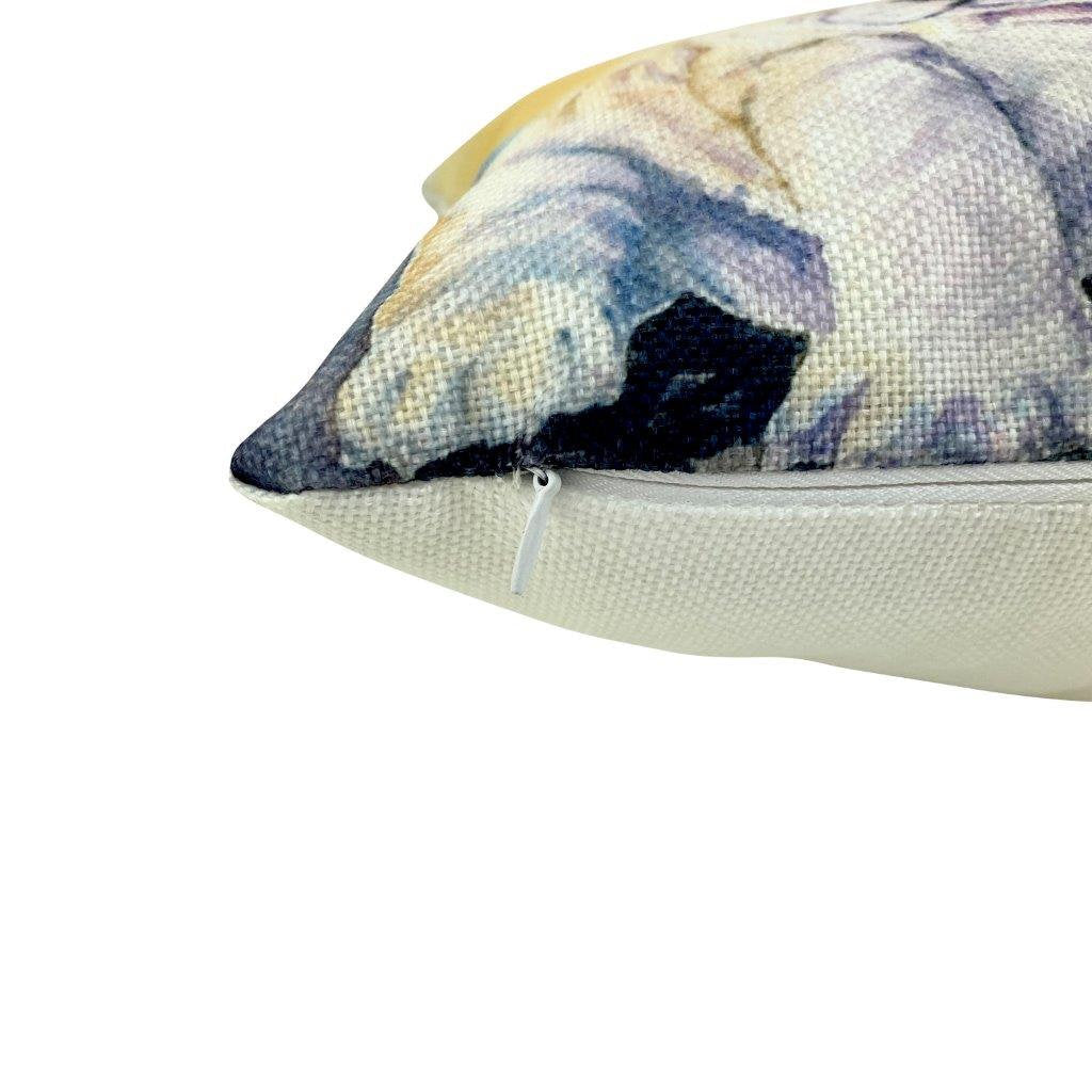 Coussin Bulldog Aquarelle