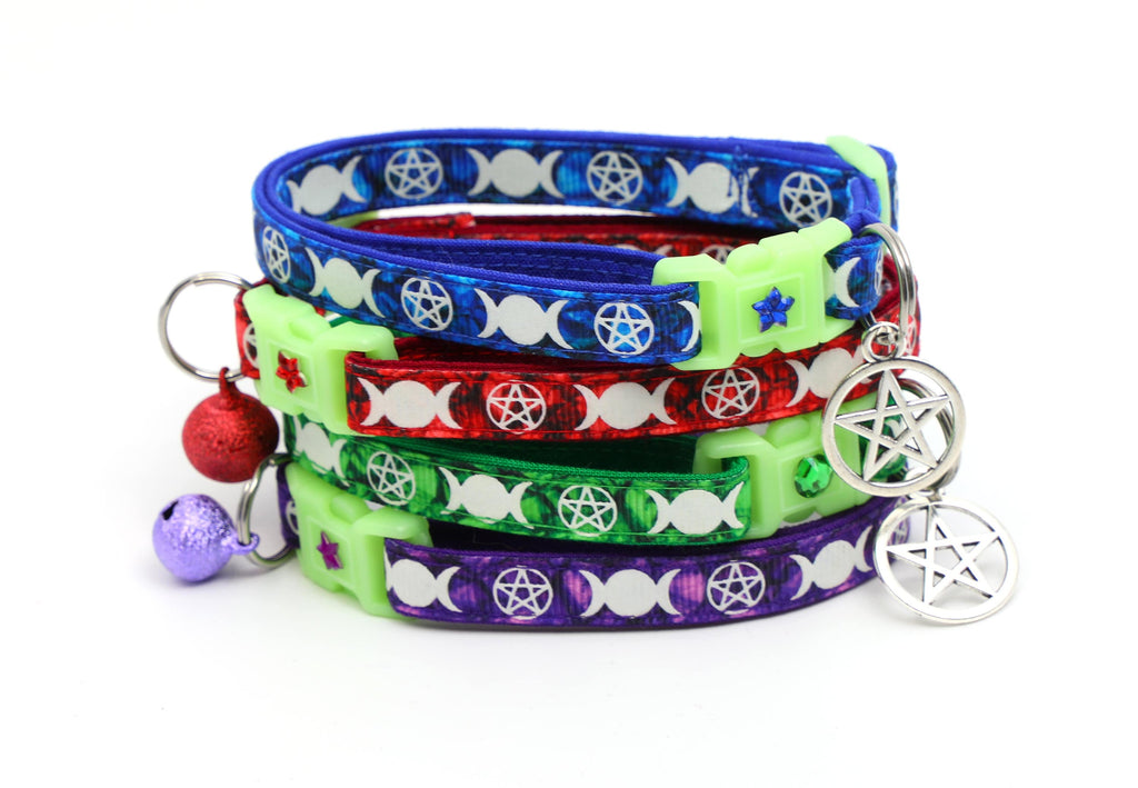 Collier en Rubis pour Chat "Familiar de Sorcière"