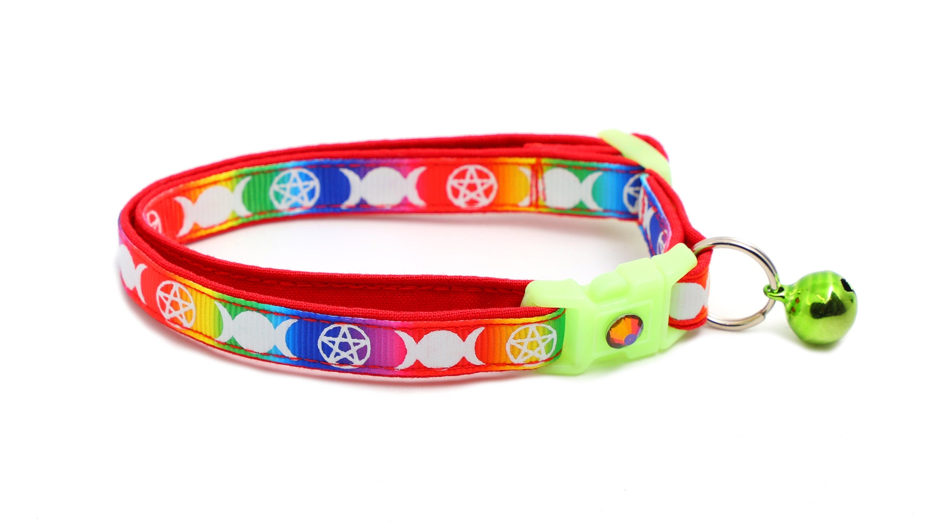 Collier Arc-en-Ciel pour Chat avec Familiar de Sorcière