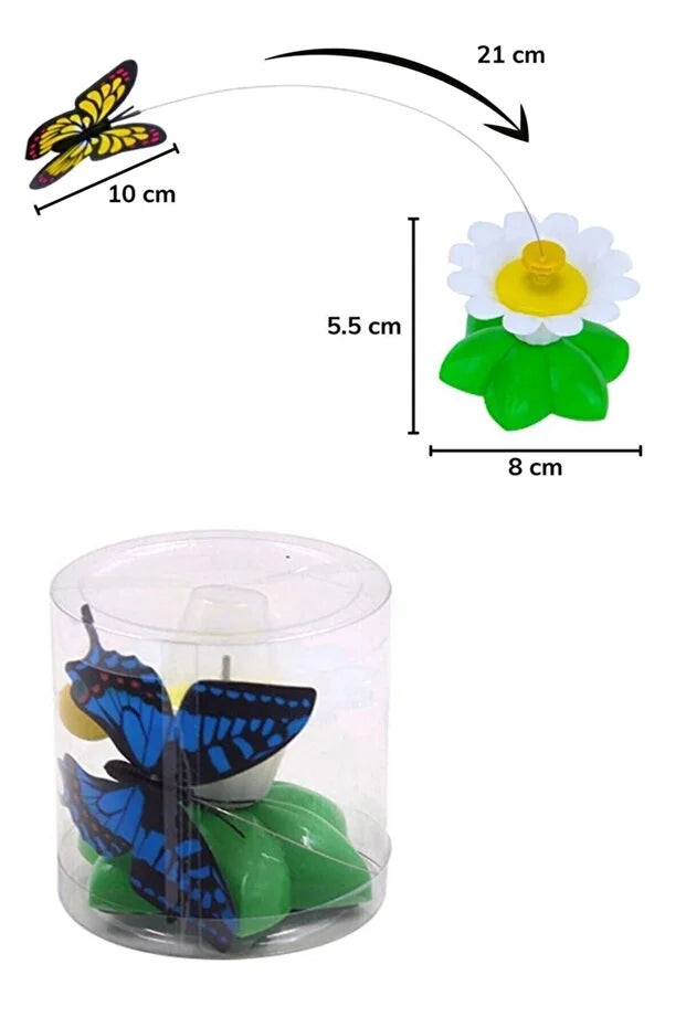 Interactif Rotating Butterfly Chat Jouet Battery Operated Moving Chat Tea