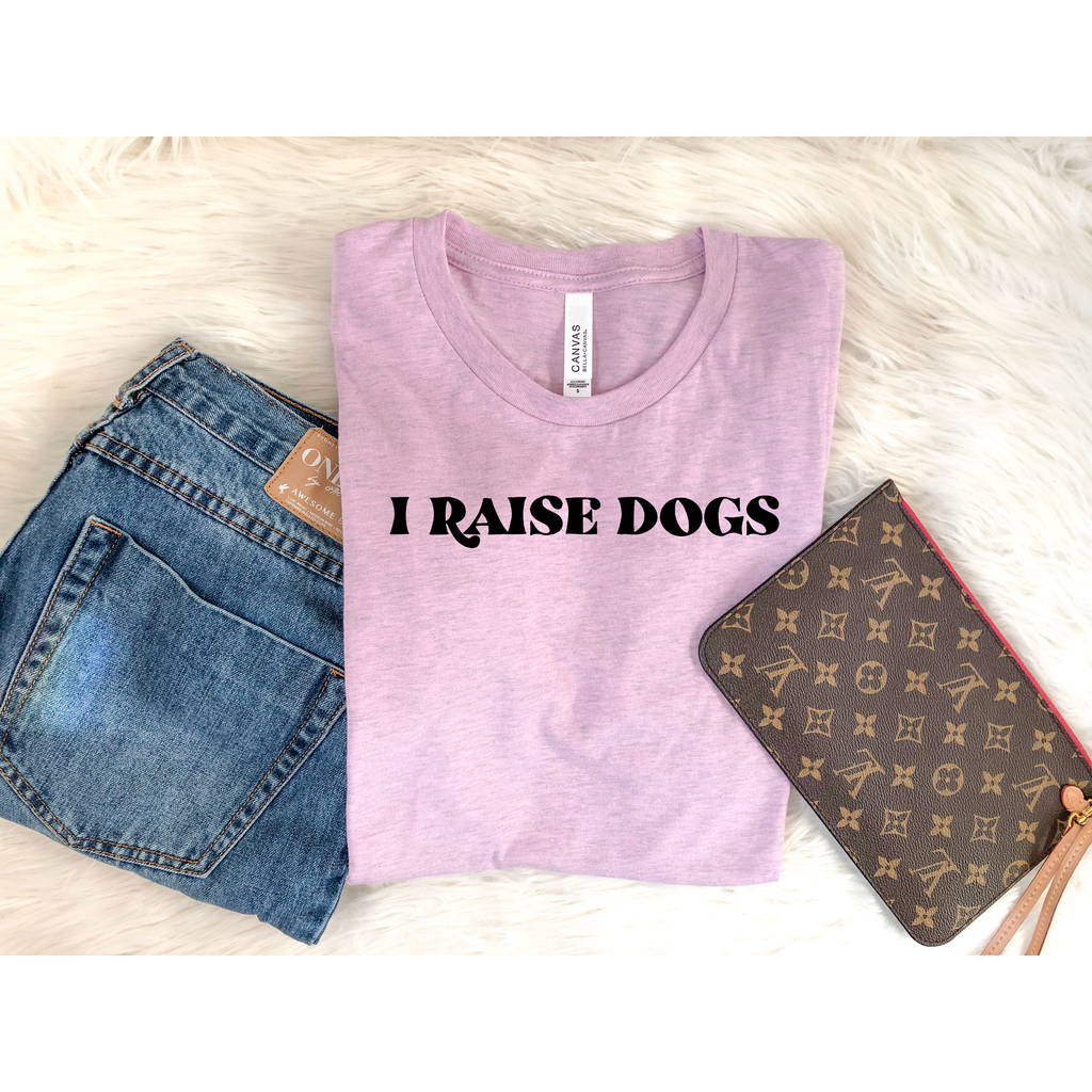 T-shirt "Je lève des chiens"