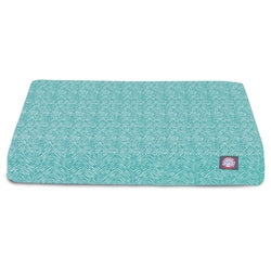 Majestic Animal 78899551650 Teal Navajo Grand Orthopedic Memory Foam Rect