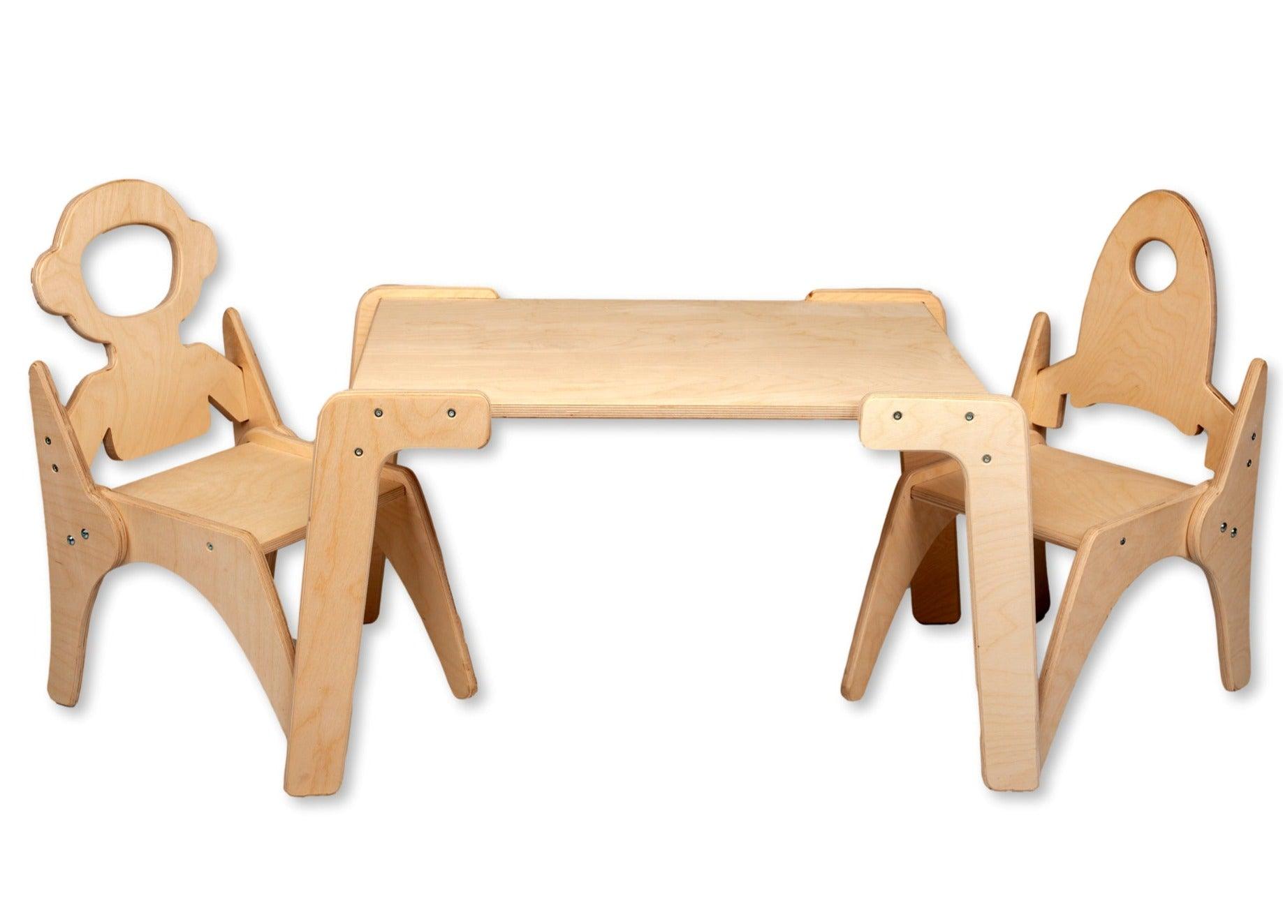 Ensemble Table et Chaise Montessori
