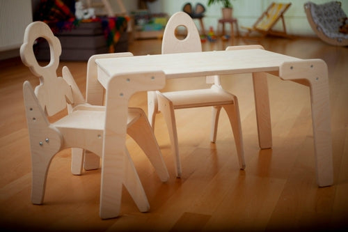 Ensemble Table et Chaise Montessori