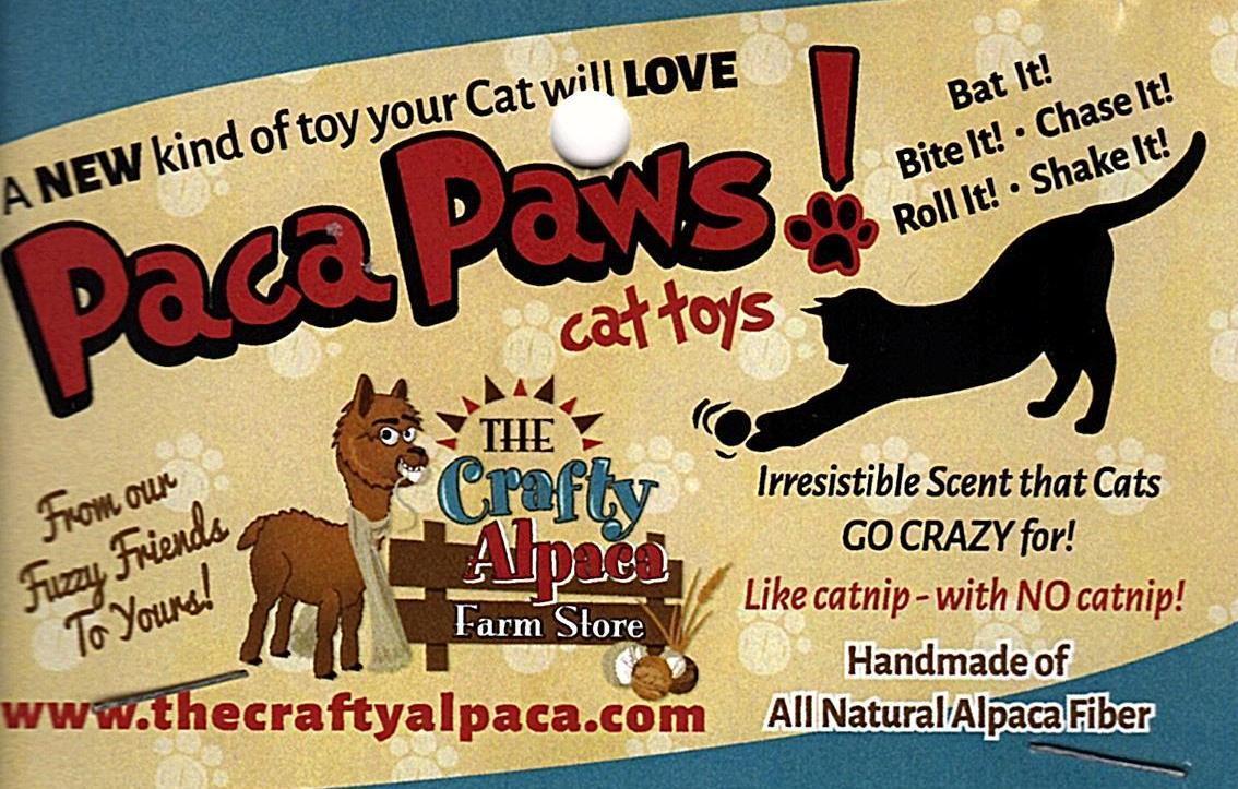 Jouets en feutre pour chats PacaPaws en alpaga
