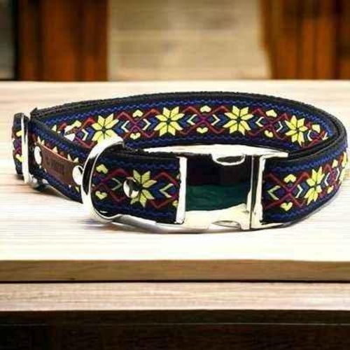 Collier pour chien en coton personnalisé Pawfect grand modèle